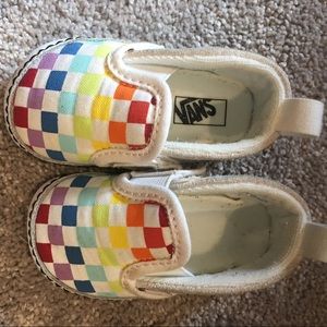 Vans rainbow slip on